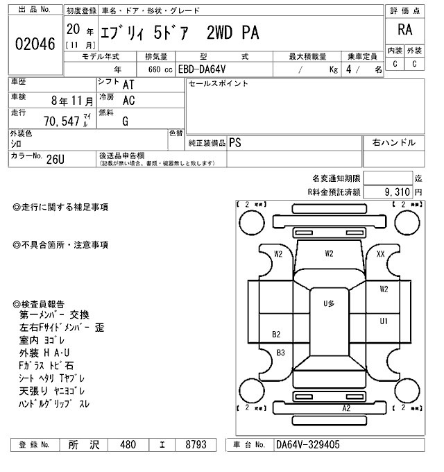 Suzuki EVERY 2008 8042360-2