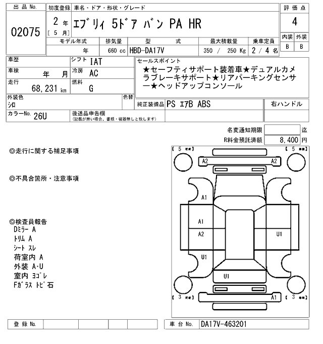 Suzuki EVERY 2020 8212227-2