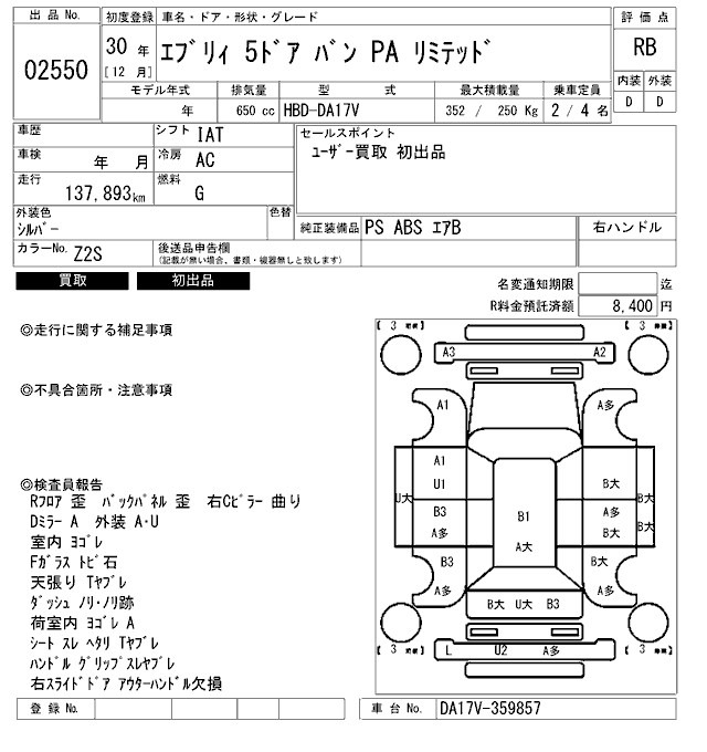 Suzuki EVERY 2018 8227842-2