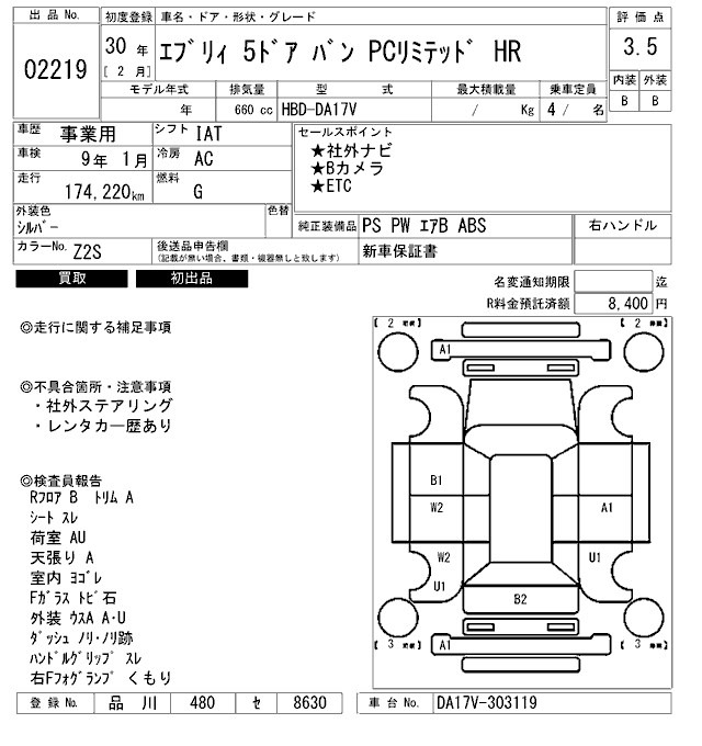 Suzuki EVERY 2018 8307106-2