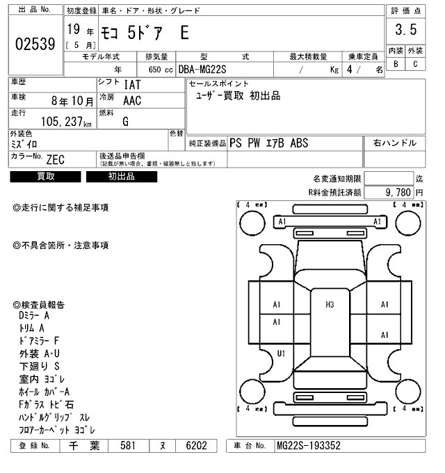 Nissan MOCO 2007 8321335-2