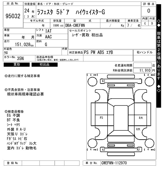 Nissan LAFESTA 2012 8470385-2