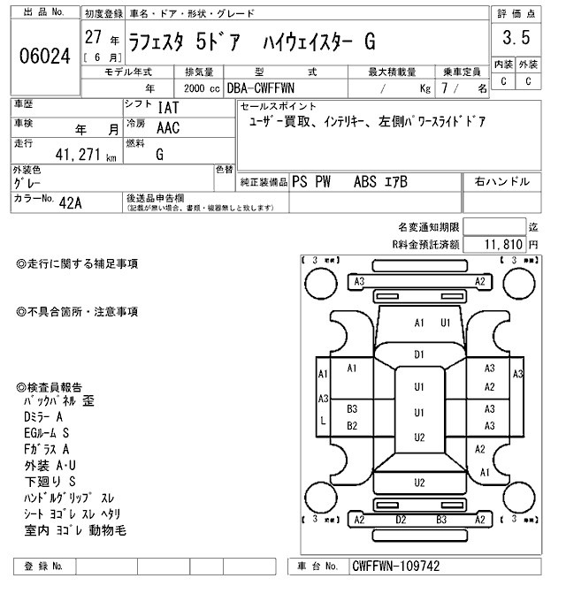 Nissan LAFESTA 2015 8569047-2