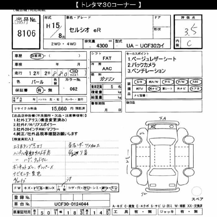 Toyota CELSIOR 2003 8590266-2