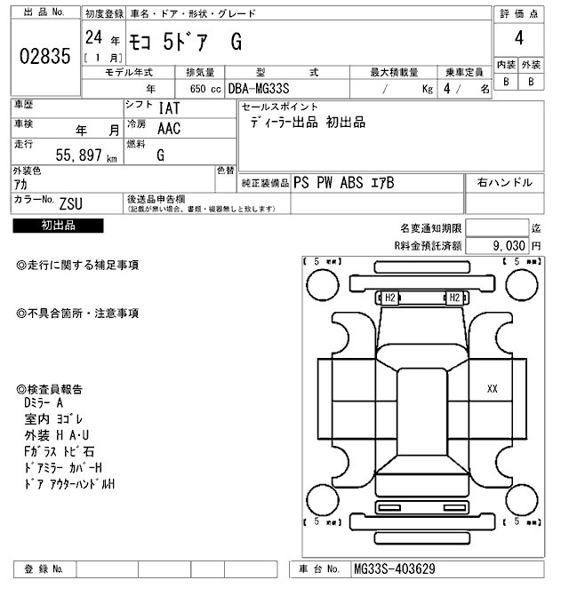 Nissan MOCO 2012 8594678-2