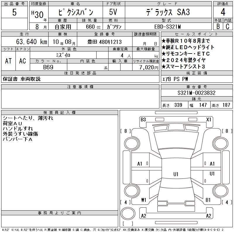 Toyota PIXIS VAN 2018 8616638-2
