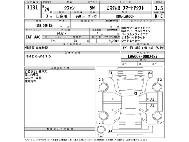 Subaru CHIFFON 2017 7000179-2