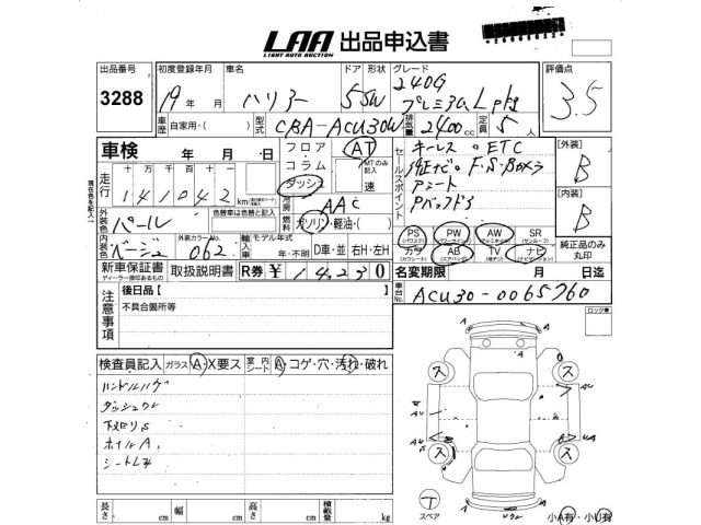 Toyota HARRIER 2007 6988632-2