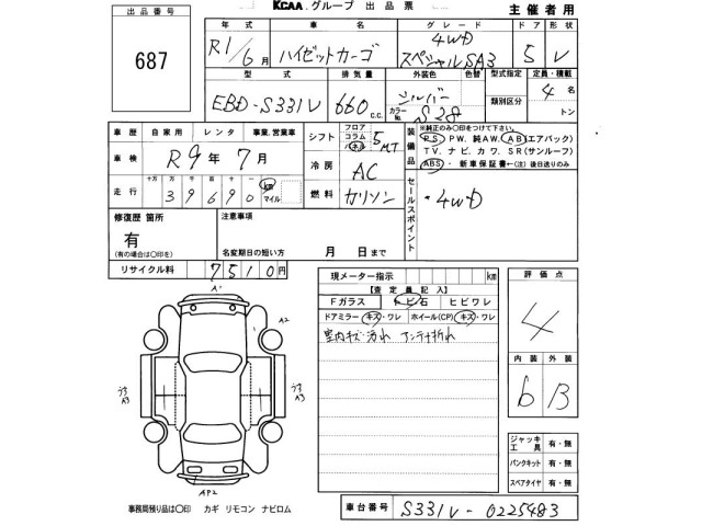 Daihatsu HIJET VAN 2019 7001638-2