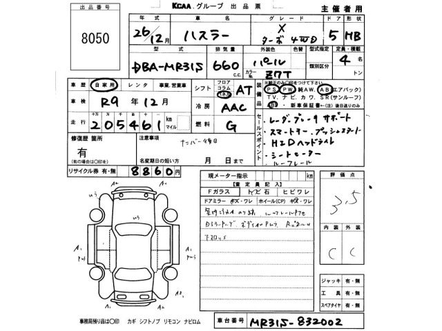 Suzuki HUSTLER 2014 7002608-2