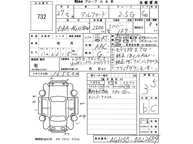 Toyota ALPHARD 2015 7023217-2