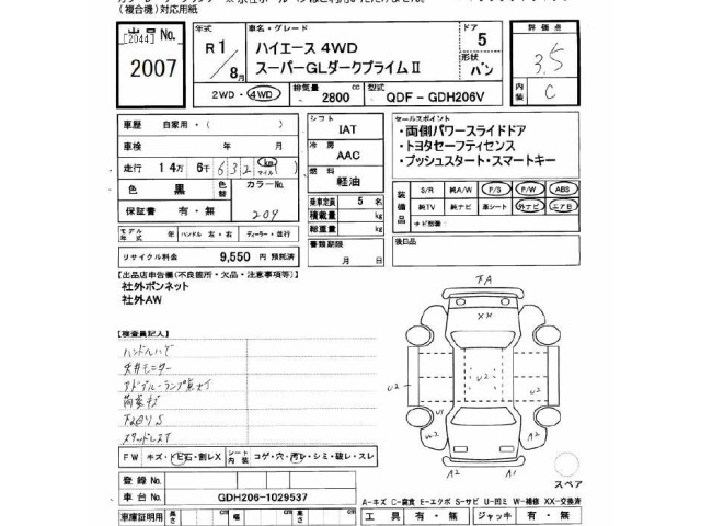 Toyota HIACE VAN 2019 7021791-2