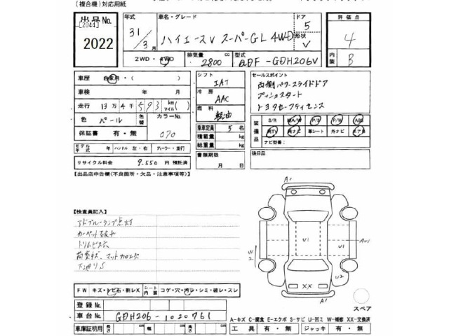 Toyota HIACE VAN 2019 7021839-2