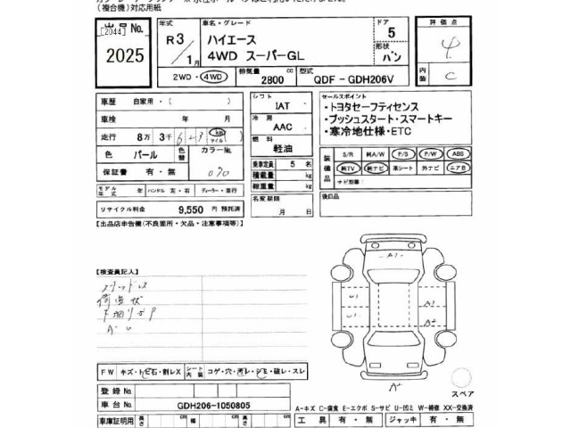 Toyota HIACE VAN 2021 7021862-2