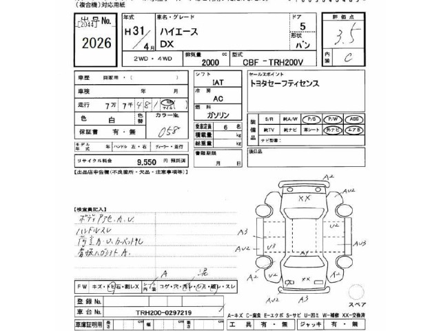Toyota HIACE VAN 2019 7021884-2