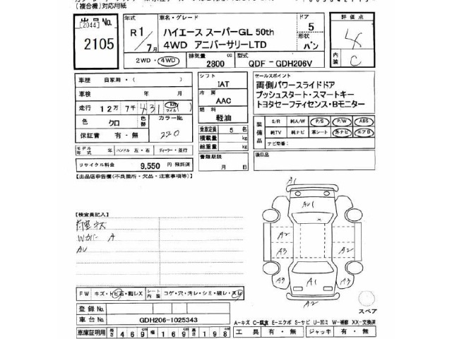 Toyota HIACE VAN 2019 7021986-2