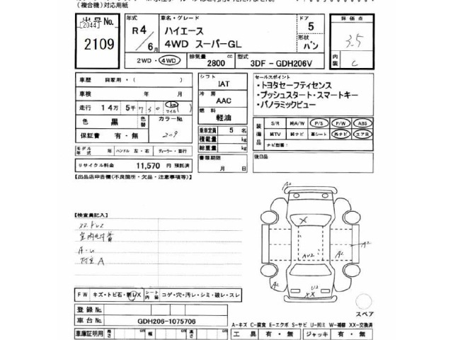 Toyota HIACE VAN 2022 7021987-2