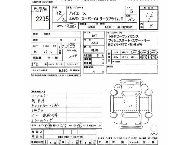 Toyota HIACE VAN 2020 7022024-2