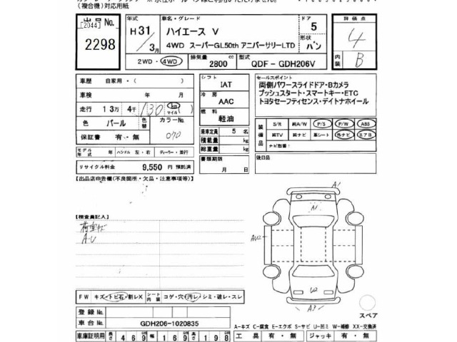 Toyota HIACE VAN 2019 7022058-2
