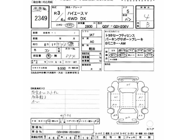 Toyota HIACE VAN 2021 7022084-2