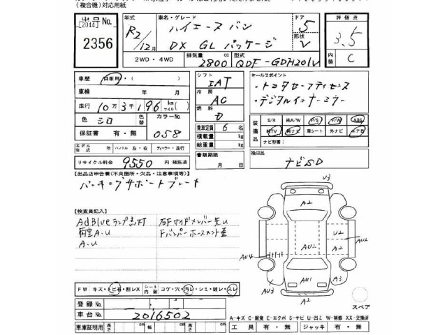 Toyota HIACE VAN 2020 7022087-2