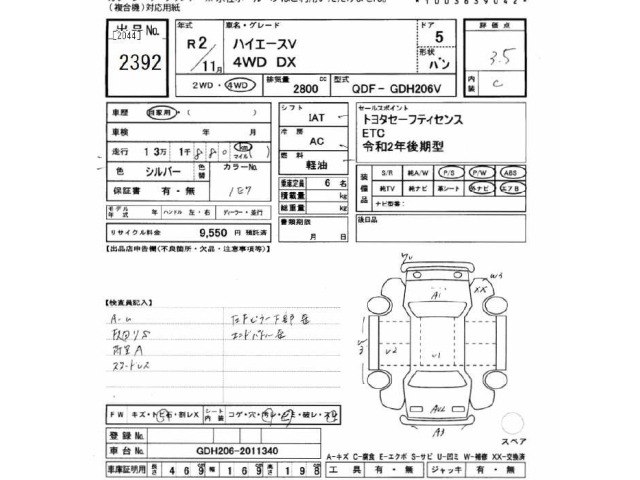 Toyota HIACE VAN 2020 7022094-2