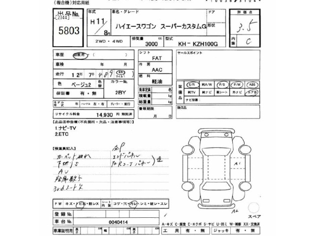 Toyota HIACE WAGON 1999 7023515-2