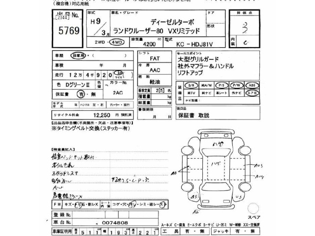 Toyota LAND CRUISER 1997 7022129-2