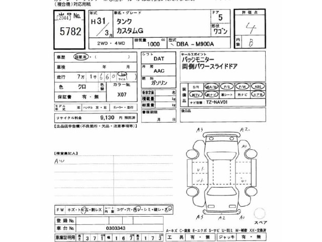 Toyota TANK 2019 7022925-2