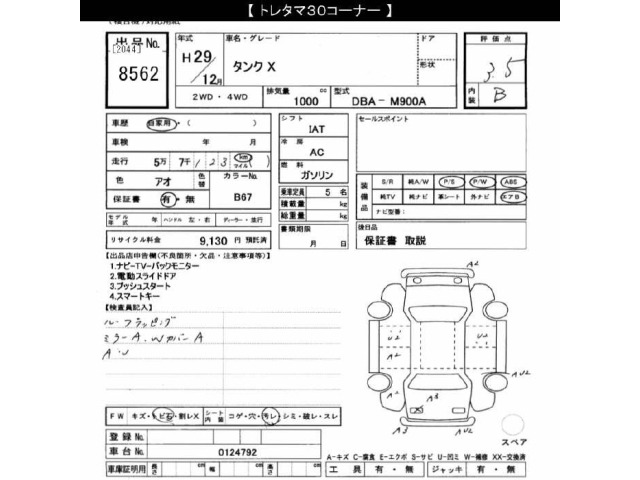 Toyota TANK 2017 7022944-2