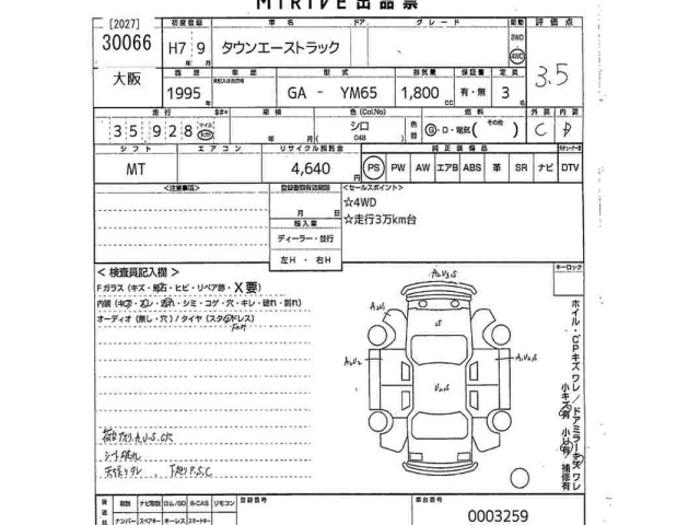 Toyota TOWNACE TRUCK 1995 7017436-2