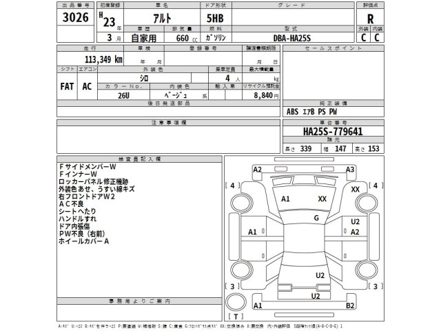 Suzuki ALTO 2011 7031447-2