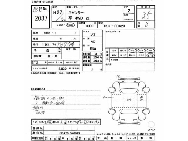 Mitsubishi CANTER 2015 7032244-2