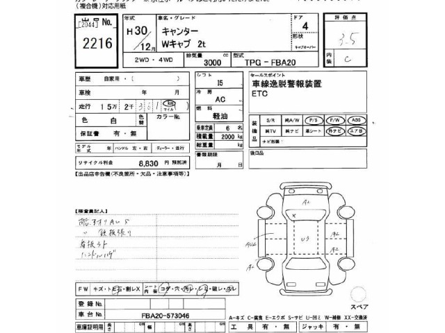 Mitsubishi CANTER 2018 7032252-2
