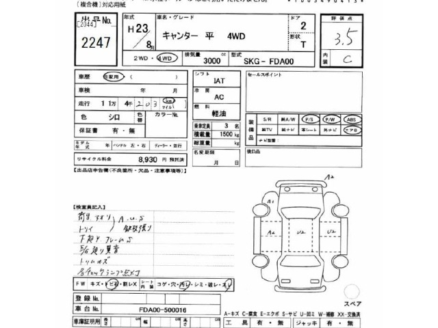 Mitsubishi CANTER 2011 7032253-2