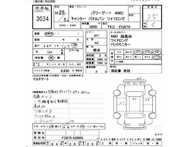 Mitsubishi CANTER 2013 7032264-2