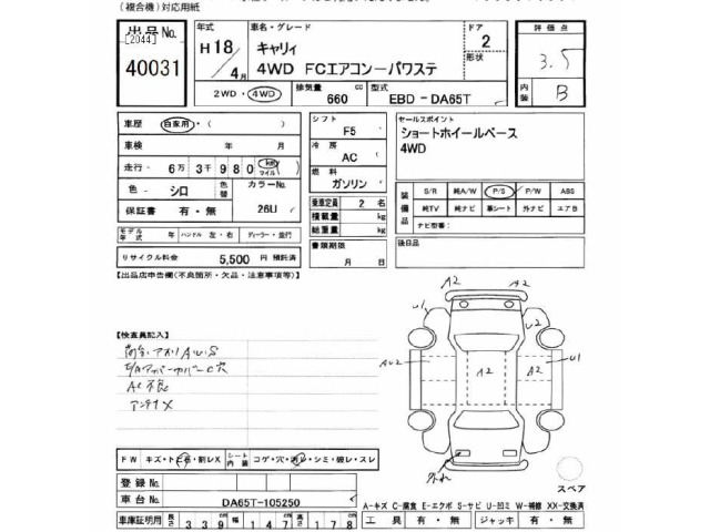 Suzuki CARRY TRUCK 2006 7033100-2