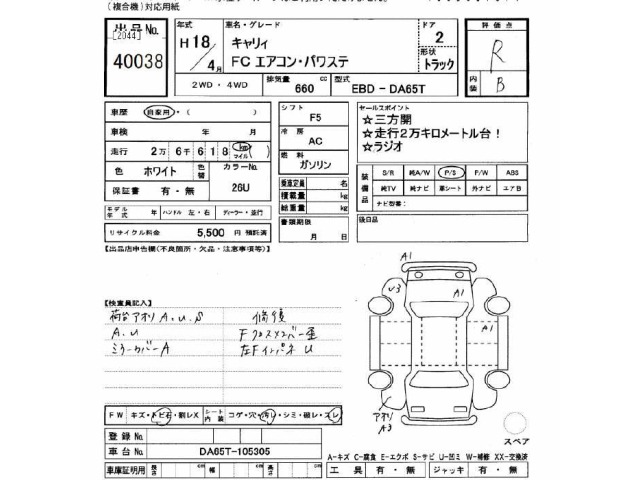 Suzuki CARRY TRUCK 2006 7033104-2