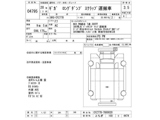 Isuzu GIGA 2016 7032418-2