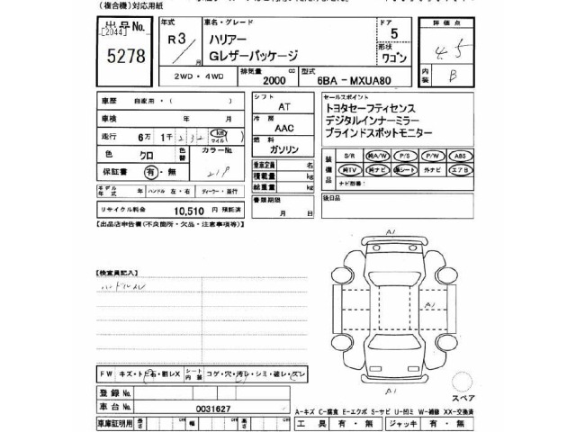 Toyota HARRIER 2021 7029430-2