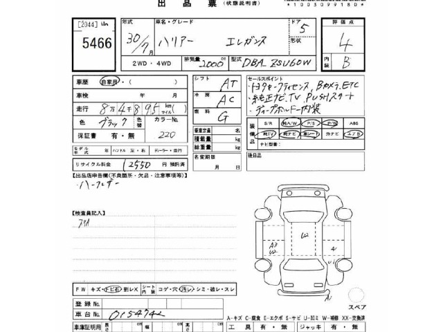 Toyota HARRIER 2018 7029443-2