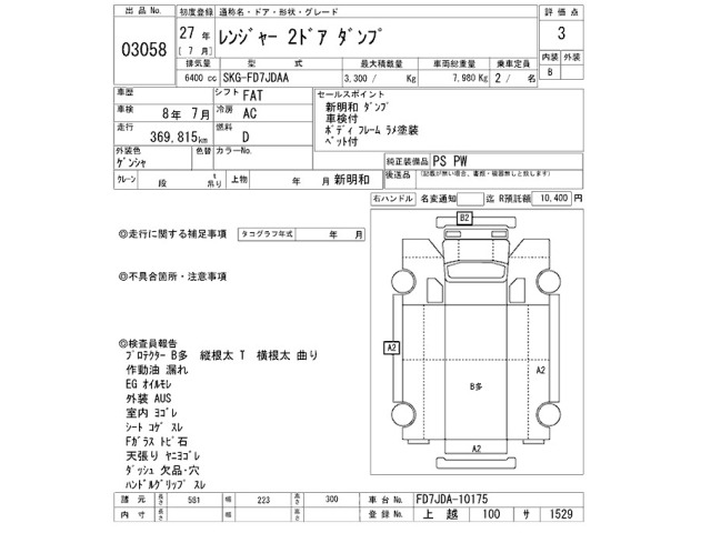Hino RANGER 2015 7032769-2
