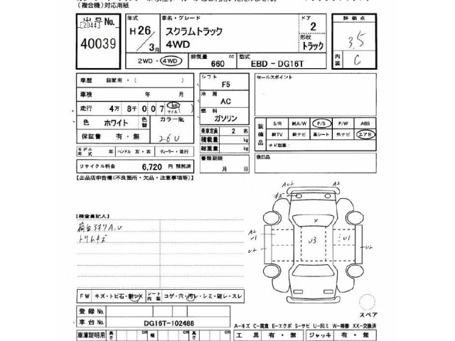 Mazda SCRUM TRUCK 2014 7032630-2