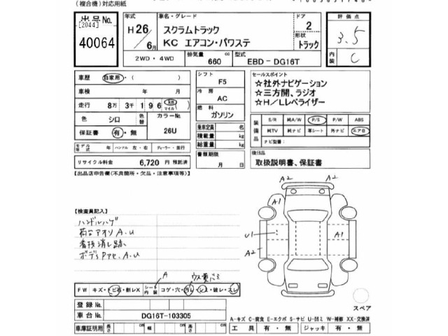 Mazda SCRUM TRUCK 2014 7032631-2