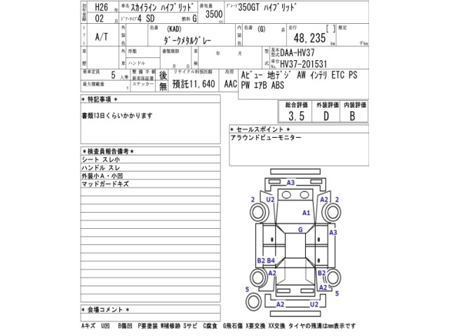 Nissan SKYLINE 2014 7025781-2