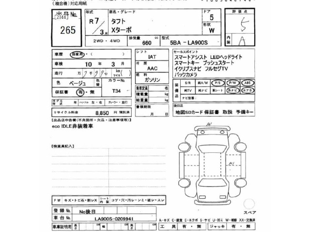 Daihatsu TAFT 2025 7031634-2