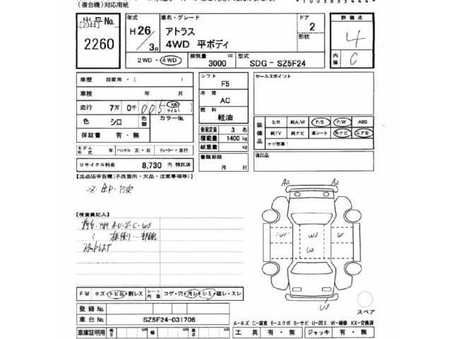 Nissan ATLAS 2014 7057947-2