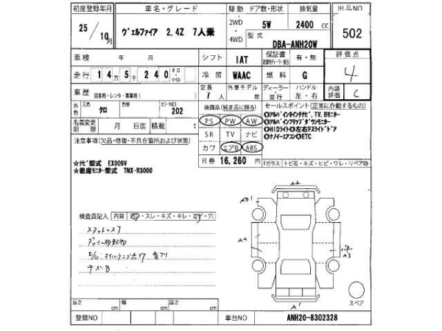 Toyota VELLFIRE 2013 7062658-2