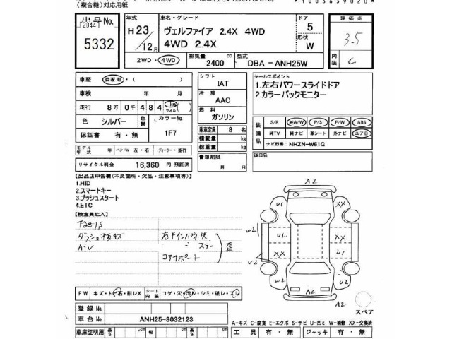 Toyota VELLFIRE 2011 7063318-2
