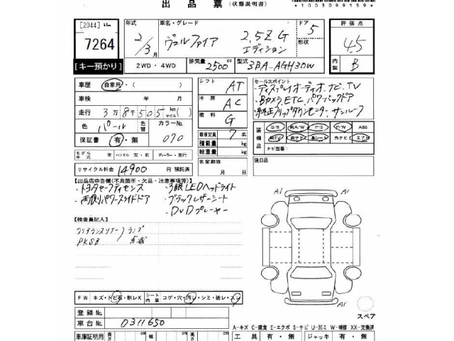 Toyota VELLFIRE 2020 7063335-2